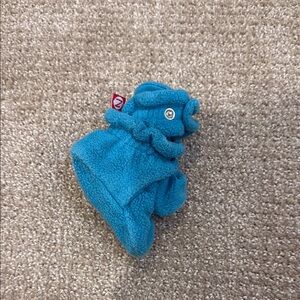 Zutano Blue Fleece Baby Booties
